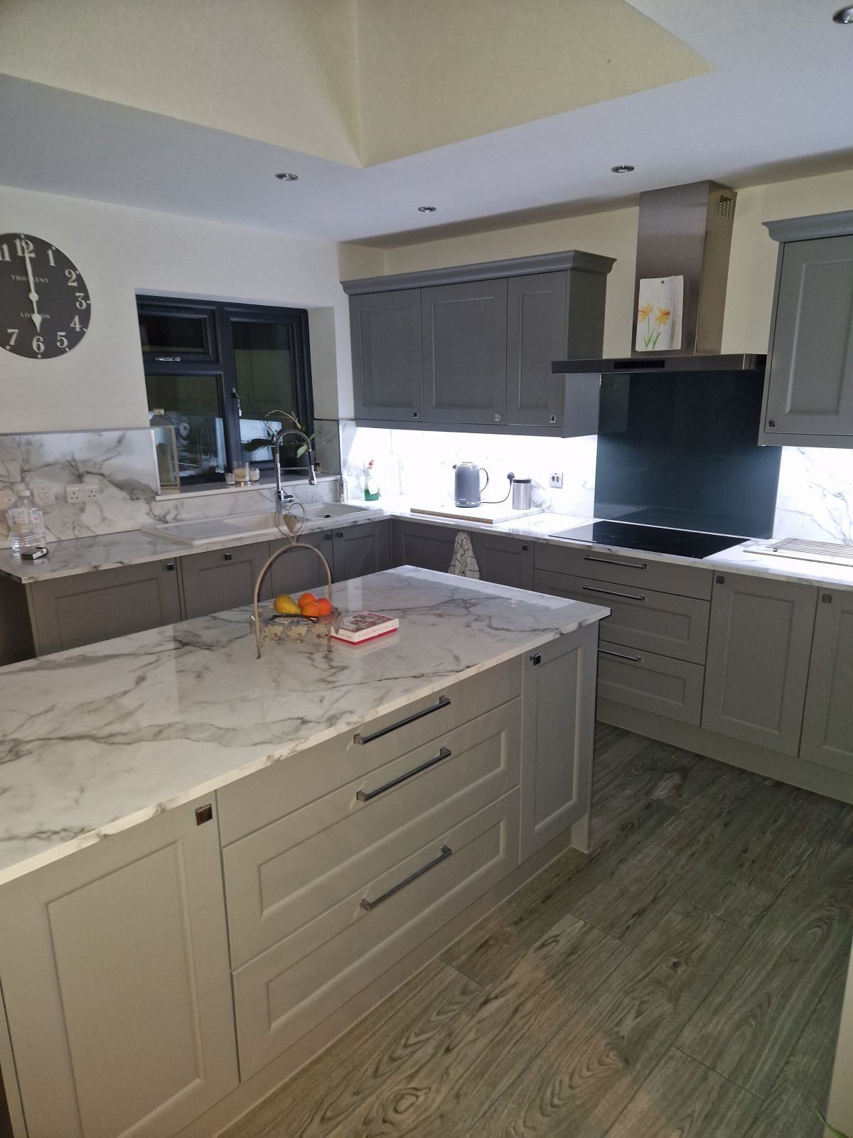 Michael Ruston's grey Shaker kitchen